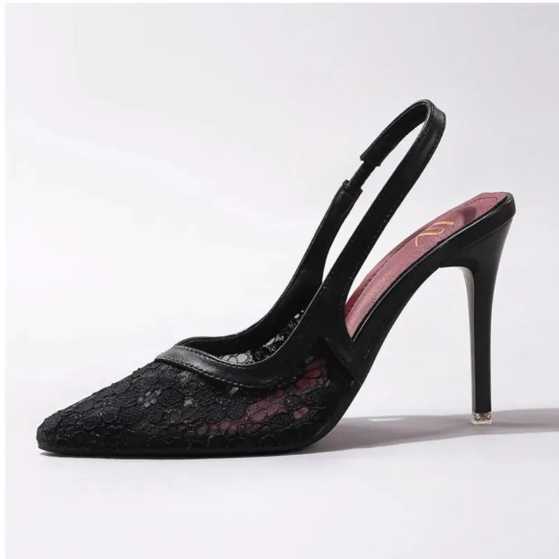 Women's 2026 New Black Lace Pointed Toe High Heel Slingback Pumps Elegant Thin Stiletto Shoes for Wedding Party Dress Occasion
Women's 2026 New Black Lace Pointed Toe High Heel Slingback Pumps Elegant Thin Stiletto Shoes for Wedding Party Dress Occasion