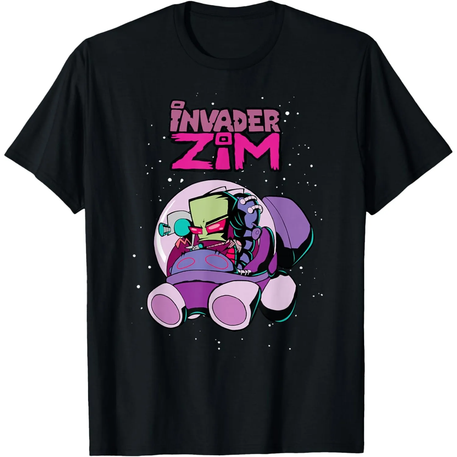 Invader Zim Driving Rocket Ship Graphic Short Sleeve Cotton Crew Neck T-Shirt
Invader Zim Driving Rocket Ship Graphic Short Sleeve Cotton Crew Neck T-Shirt