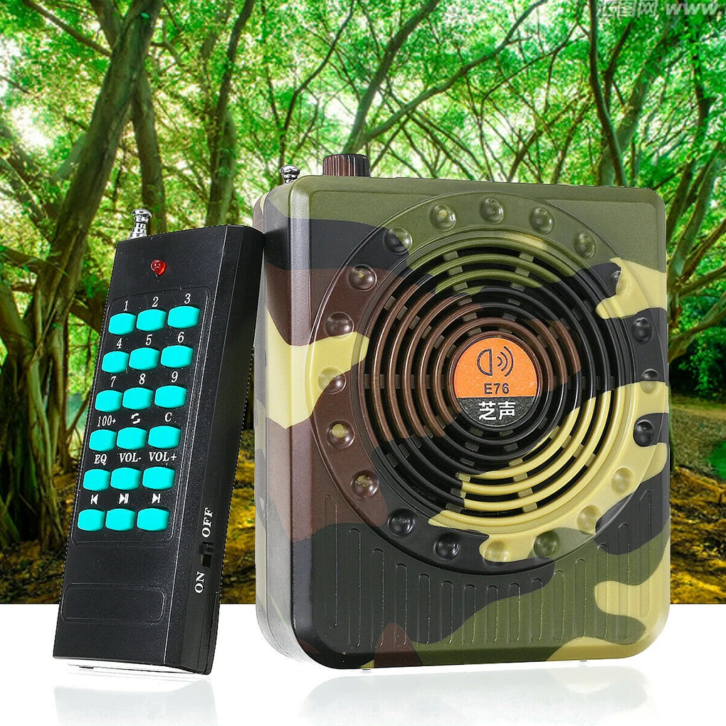 Remote Control Hunting Amplifier Universal Portable Outdoor Sound Amplifier with Decoy Calling Speaker Hunt Tool Sound Device
Remote Control Hunting Amplifier Universal Portable Outdoor Sound Amplifier with Decoy Calling Speaker Hunt Tool Sound Device