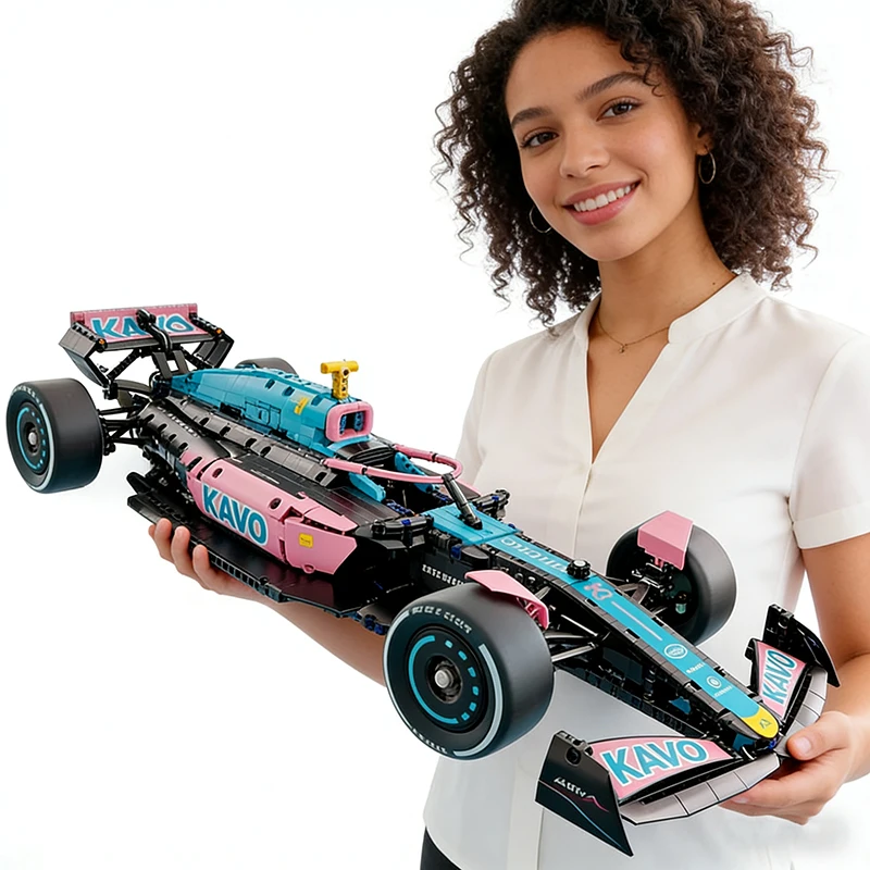 Набор из 2000 деталей для сборки гоночного автомобиля Формулы, модель суперскоростного автомобиля 1:8, STEM-игрушки для взрослых и подростков, набор строительных блоков для мальчиков
Набор из 2000 деталей для сборки гоночного автомобиля Формулы, модель суперскоростного автомобиля 1:8, STEM-игрушки для взрослых и подростков, набор строительных блоков для мальчиков