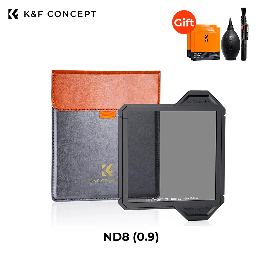 K&F Concept ND8 Square Full Color Filter 100x100x2mm with Protective Frame HD Optical Glass Waterproof Light Reduction
K&F Concept ND8 Square Full Color Filter 100x100x2mm with Protective Frame HD Optical Glass Waterproof Light Reduction