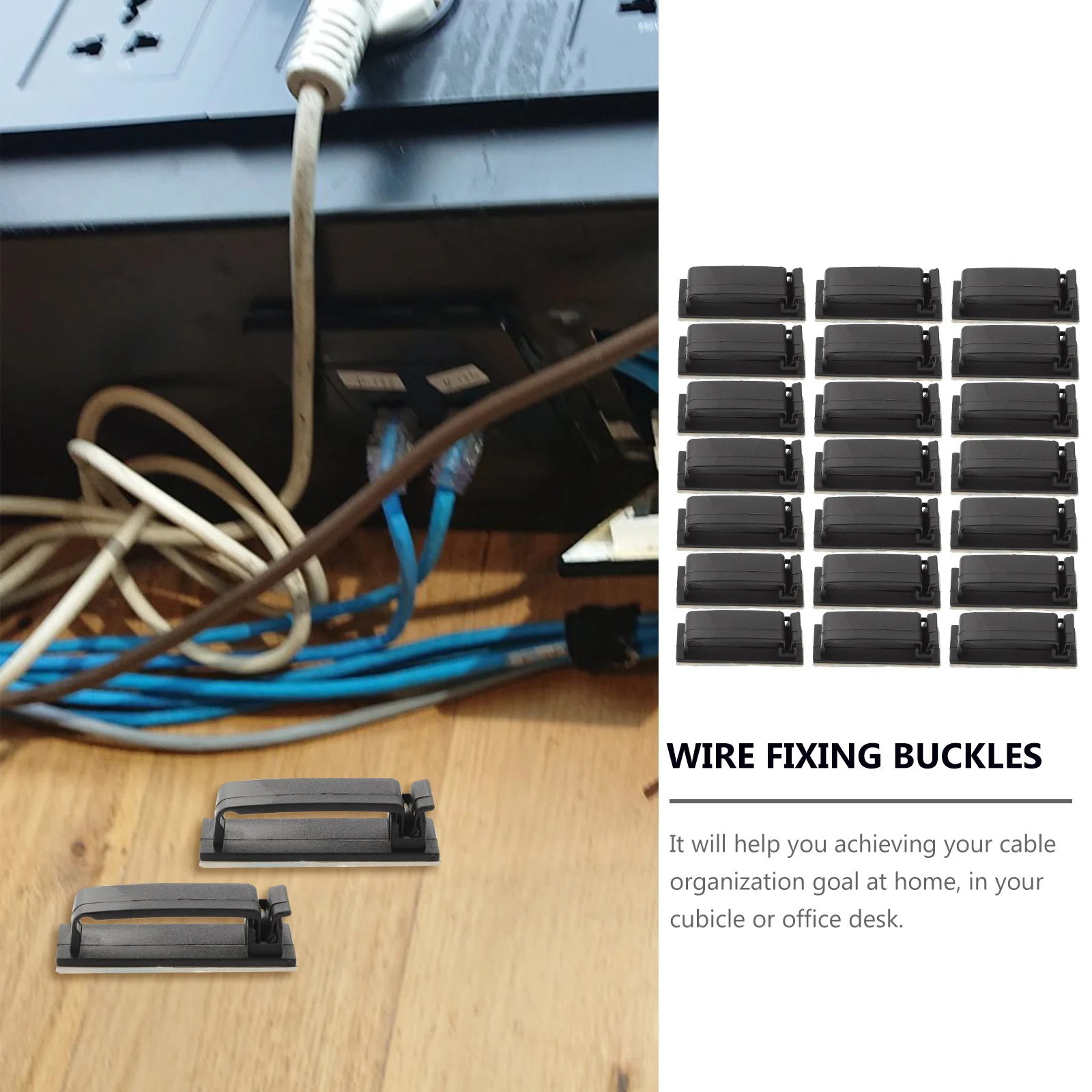 50 Pcs Cable Management Clips Desktop ganizer Strong Adhesiveness Charging USB Fixing Smooth Surface Clean Power Cords Wire
50 Pcs Cable Management Clips Desktop ganizer Strong Adhesiveness Charging USB Fixing Smooth Surface Clean Power Cords Wire