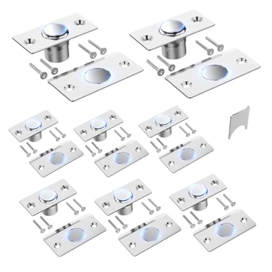 Door Ball Catch Hardware, Adjustable Hidden Magnetic Ball Catch, Stainless Steel Strike Plate with Strong Suction, Door Ball Ca
Door Ball Catch Hardware, Adjustable Hidden Magnetic Ball Catch, Stainless Steel Strike Plate with Strong Suction, Door Ball Ca