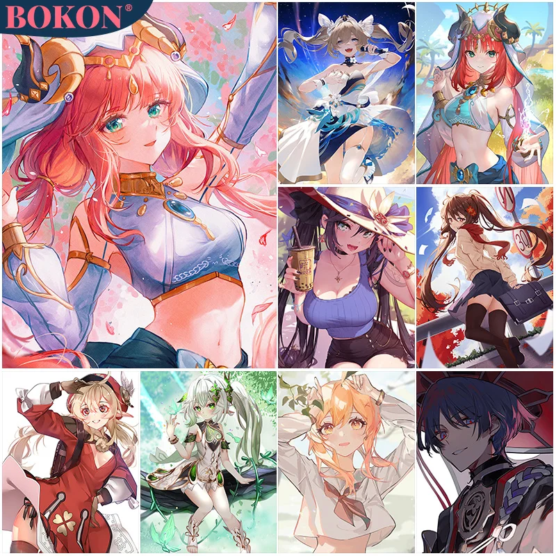 Cartoon 5D Diamond Painting Genshin Game Character Full Diamond Mosaic Diamond Embroidery Kit DIY Rhinestone Home Art Decoration
Cartoon 5D Diamond Painting Genshin Game Character Full Diamond Mosaic Diamond Embroidery Kit DIY Rhinestone Home Art Decoration