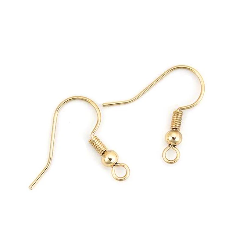 20Pcs Brass Gold Plated Fish Hooks Ear Wires Coil and Ball Style French Hooks Parts For Diy Earrings Jewelry Making Accessores
20Pcs Brass Gold Plated Fish Hooks Ear Wires Coil and Ball Style French Hooks Parts For Diy Earrings Jewelry Making Accessores