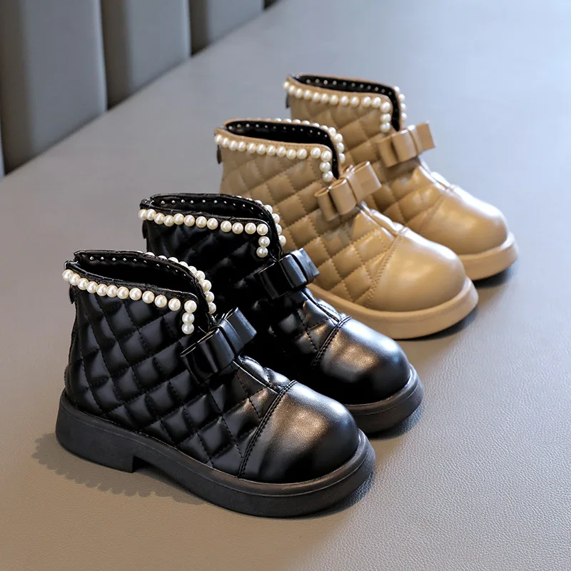 Kids Boots Girls Boots Winter Warm Cotton Boots Pearl Bowknot Princess Boots PU Leather Girls Shoes Kids Shoes
Kids Boots Girls Boots Winter Warm Cotton Boots Pearl Bowknot Princess Boots PU Leather Girls Shoes Kids Shoes