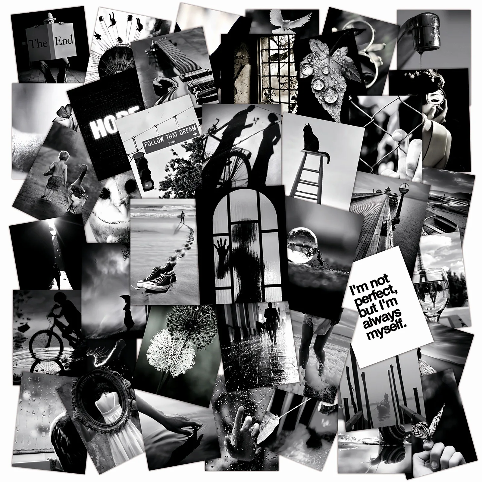 50Pcs Black And White Healing Series Stickers Suitcase Phone Case Water Bottle Waterproof Decoration Diy Sticker Packs
50Pcs Black And White Healing Series Stickers Suitcase Phone Case Water Bottle Waterproof Decoration Diy Sticker Packs