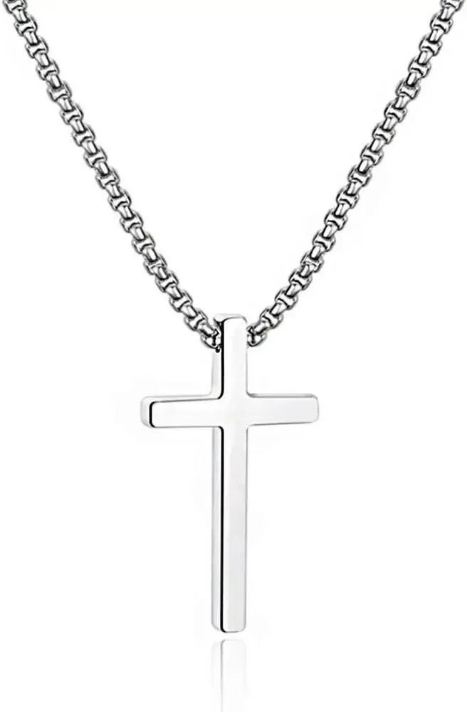 Necklace for Men Teen Boys, Silver Black Gold StainlSteel Plain Pendant Necklace Box Chain 16-30 Inch
Necklace for Men Teen Boys, Silver Black Gold StainlSteel Plain Pendant Necklace Box Chain 16-30 Inch