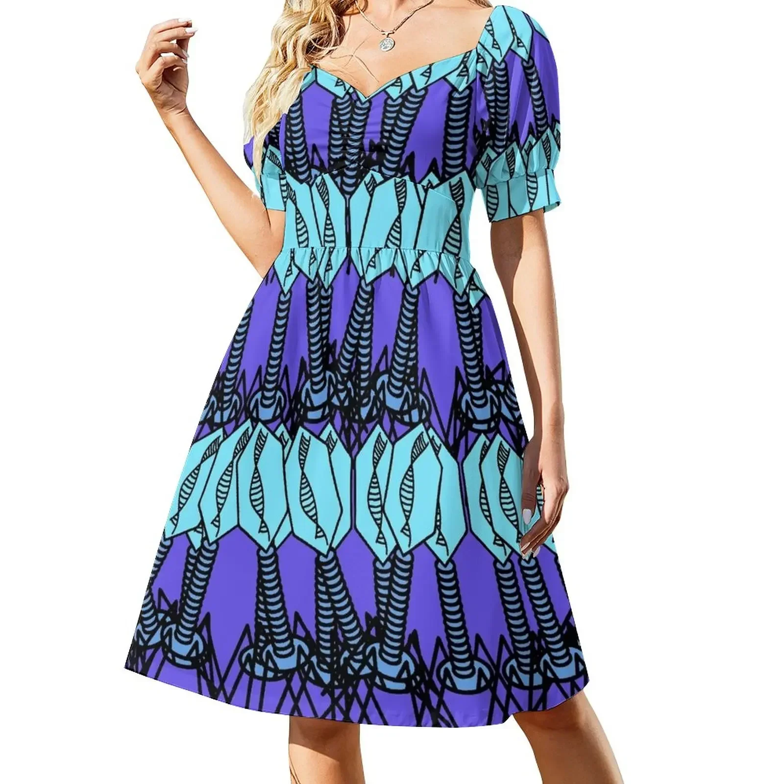 Bacteriophage collage Short-Sleeved Dress Summer women's clothing elegant guest wedding dress Dress
Bacteriophage collage Short-Sleeved Dress Summer women's clothing elegant guest wedding dress Dress