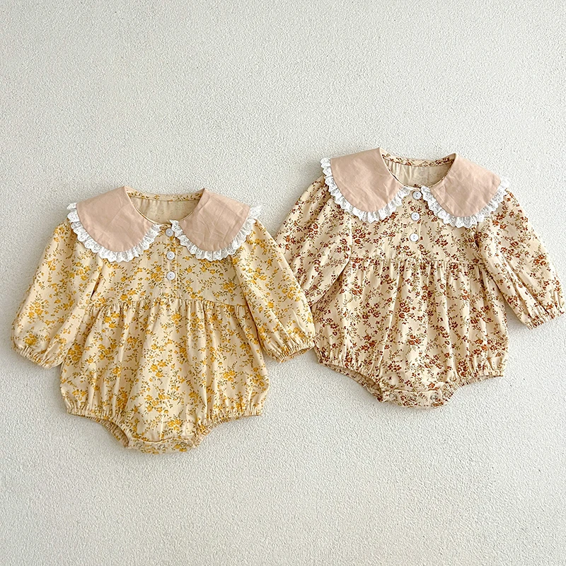Autumn Toddler Baby Girl Romper New Newborn Clothes Baby Girl's One Piece Romper Clothes Flower Ruffled Collar Climbing Clothes
Autumn Toddler Baby Girl Romper New Newborn Clothes Baby Girl's One Piece Romper Clothes Flower Ruffled Collar Climbing Clothes
