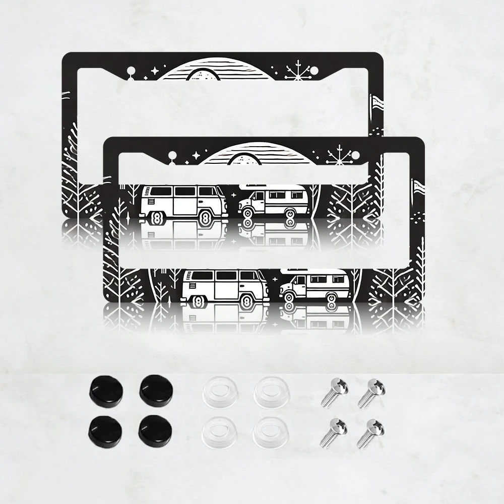 Рамка для номерного знака «Кемпинг — это мое счастливое место», 2 шт., алюминиевая, с горами, для декора автомобиля, с винтами
Рамка для номерного знака «Кемпинг — это мое счастливое место», 2 шт., алюминиевая, с горами, для декора автомобиля, с винтами