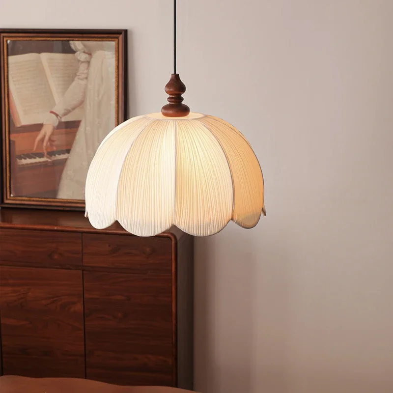 SANDYHA French Solid Wood LED Pendant Light Fabric Lampshade Chandelier for Restaurant Living Room Bedroom Decoration
SANDYHA French Solid Wood LED Pendant Light Fabric Lampshade Chandelier for Restaurant Living Room Bedroom Decoration