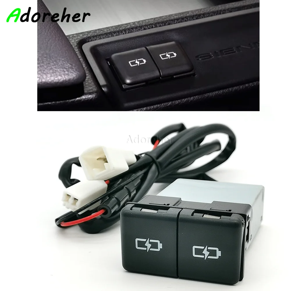 12V/24V Car Charger Socket Dual USB Type-C PD Charging Outlet Power Adapter For Toyota Camry Avalon Highlander Levin RAV4
12V/24V Car Charger Socket Dual USB Type-C PD Charging Outlet Power Adapter For Toyota Camry Avalon Highlander Levin RAV4