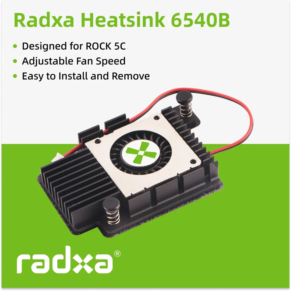 Радиатор Radxa 6540B, предназначенный для ROCK 5C, регулируемая скорость вентилятора, простота установки и снятия. Новый
Радиатор Radxa 6540B, предназначенный для ROCK 5C, регулируемая скорость вентилятора, простота установки и снятия. Новый