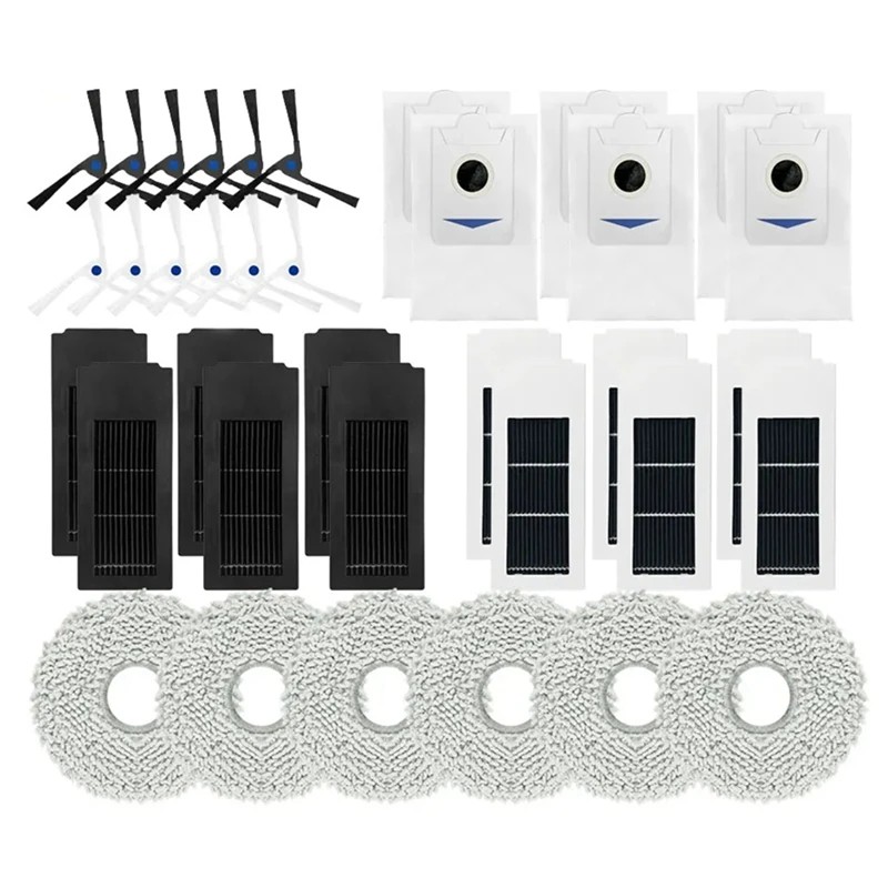 For Ecovacs Deebot X2 / X2 Omni / X2 Pro Robot Vacuum Cleaner Side Brush Hepa Filter Dust Bag Mop Cloths Parts Kit
For Ecovacs Deebot X2 / X2 Omni / X2 Pro Robot Vacuum Cleaner Side Brush Hepa Filter Dust Bag Mop Cloths Parts Kit