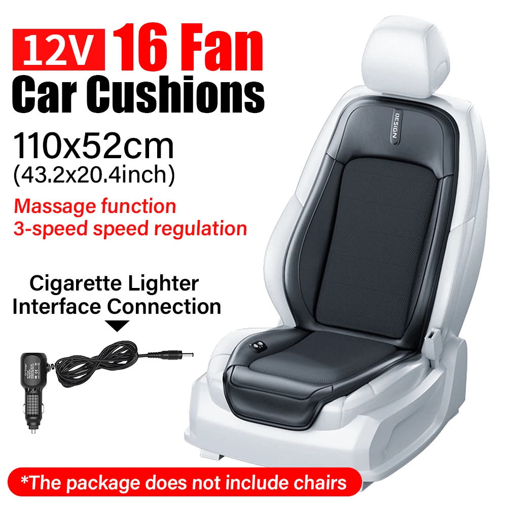 Universal Car Seat Cover Summer Cool Air Seat Cushion Protector Ventilated 16-Fan Car Seat Cooling Cushion with Massage Cooling
Universal Car Seat Cover Summer Cool Air Seat Cushion Protector Ventilated 16-Fan Car Seat Cooling Cushion with Massage Cooling