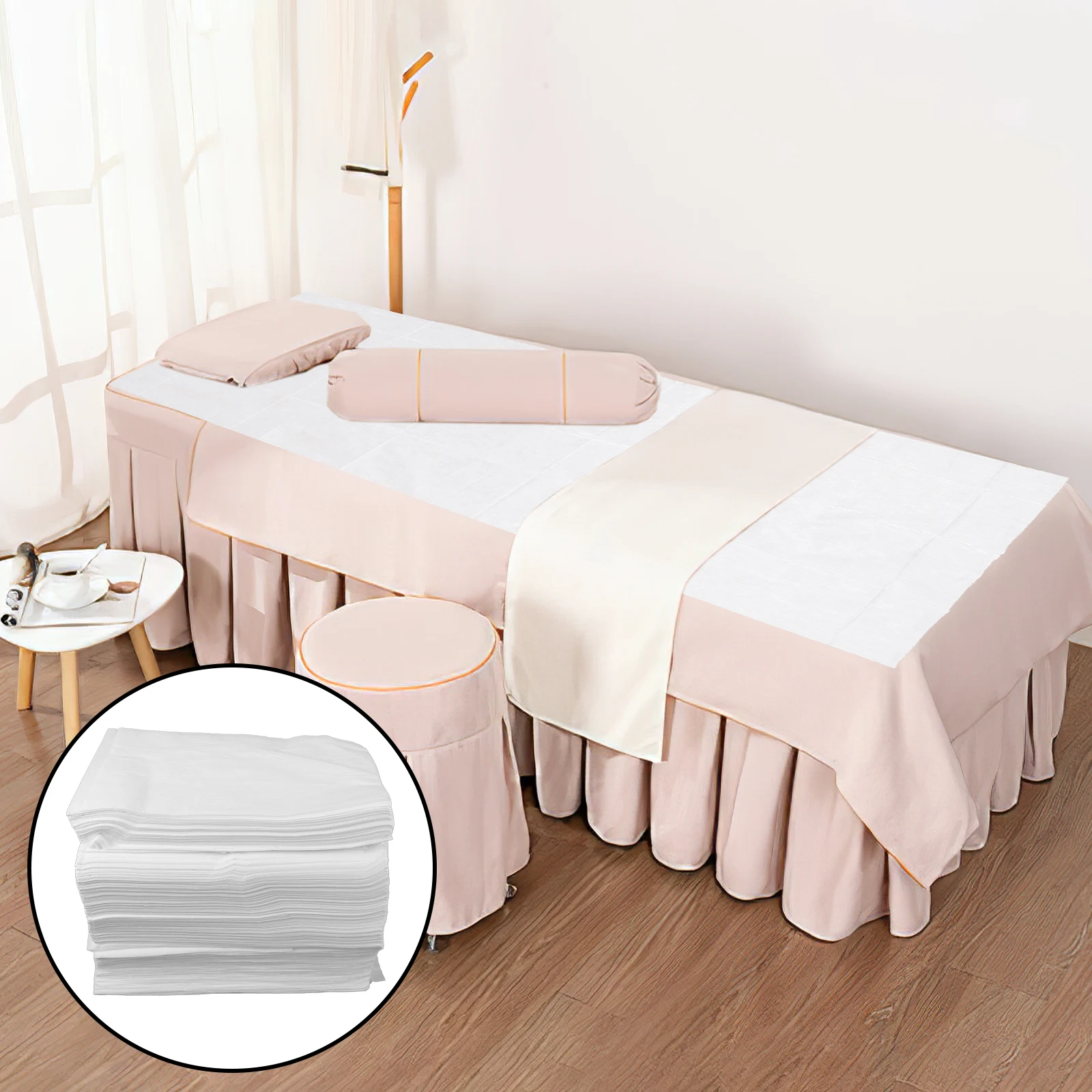 100pcs Disposable Fitted Sheets Massage Table Nonwoven Fabric Bed Covers Anti Oil Breathable For Spa Beauty Salon Chiropractic 
100pcs Disposable Fitted Sheets Massage Table Nonwoven Fabric Bed Covers Anti Oil Breathable For Spa Beauty Salon Chiropractic