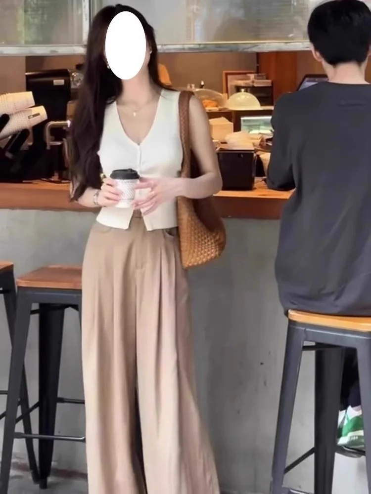 Ele Bla V-Ne Ice Silk Knitted Tank Top Women's Summer Slim Fit ort Svel T-irt Sle Commute Pure Color
Ele Bla V-Ne Ice Silk Knitted Tank Top Women's Summer Slim Fit ort Svel T-irt Sle Commute Pure Color