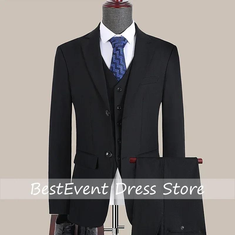 Solid-colored Suit Fashionable Formal Outdoor Trend Solid Color Men's Business Casual Fit Wedding Host Gentle Suit Customized
Solid-colored Suit Fashionable Formal Outdoor Trend Solid Color Men's Business Casual Fit Wedding Host Gentle Suit Customized