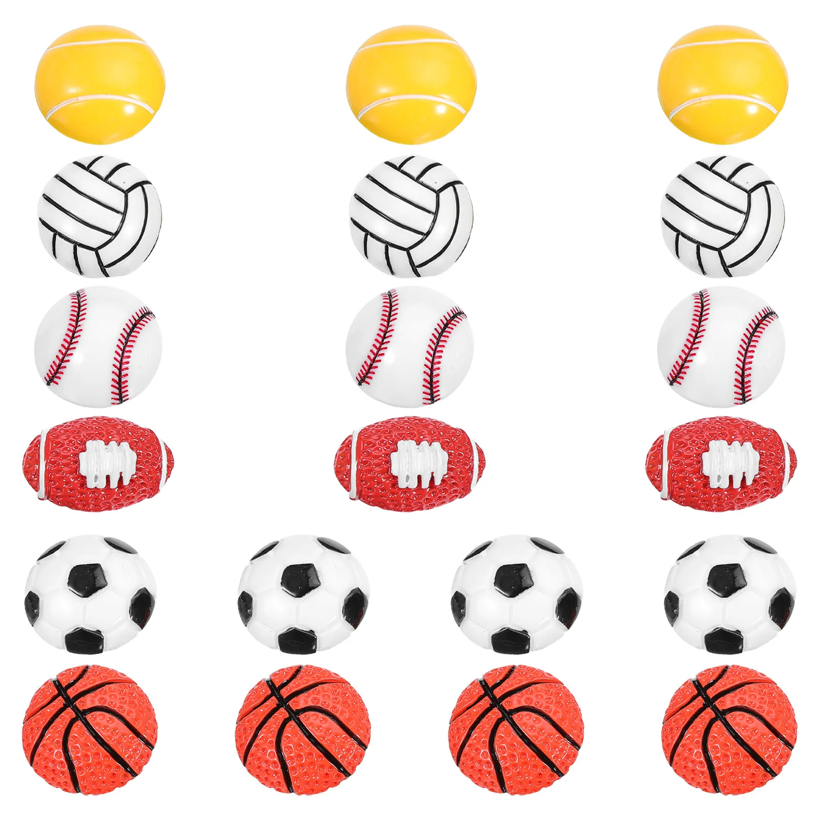 20 шт. разноцветных круглых кнопок-гвоздиков из смолы с металлическим наконечником, в форме спортивных мячей, для пробковых досок, для маркировки карт, для рукоделия, для офиса и школы
20 шт. разноцветных круглых кнопок-гвоздиков из смолы с металлическим наконечником, в форме спортивных мячей, для пробковых досок, для маркировки карт, для рукоделия, для офиса и школы