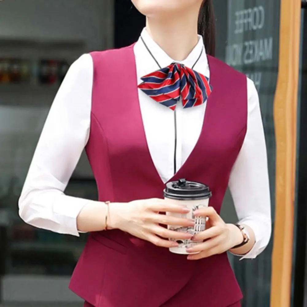 Adjustable Airline Stewardess Necktie Stripe Colorful Bowknot Neckties Korean Style Shirt Accessory Bank Teller Neck Tie Daily
Adjustable Airline Stewardess Necktie Stripe Colorful Bowknot Neckties Korean Style Shirt Accessory Bank Teller Neck Tie Daily