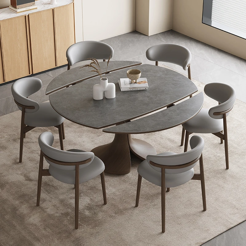 Extendable Modern Restaurant Table Round Simple Designer Center Dining Table Service Salon Mesas De Jantar Living Room Furniture
Extendable Modern Restaurant Table Round Simple Designer Center Dining Table Service Salon Mesas De Jantar Living Room Furniture
