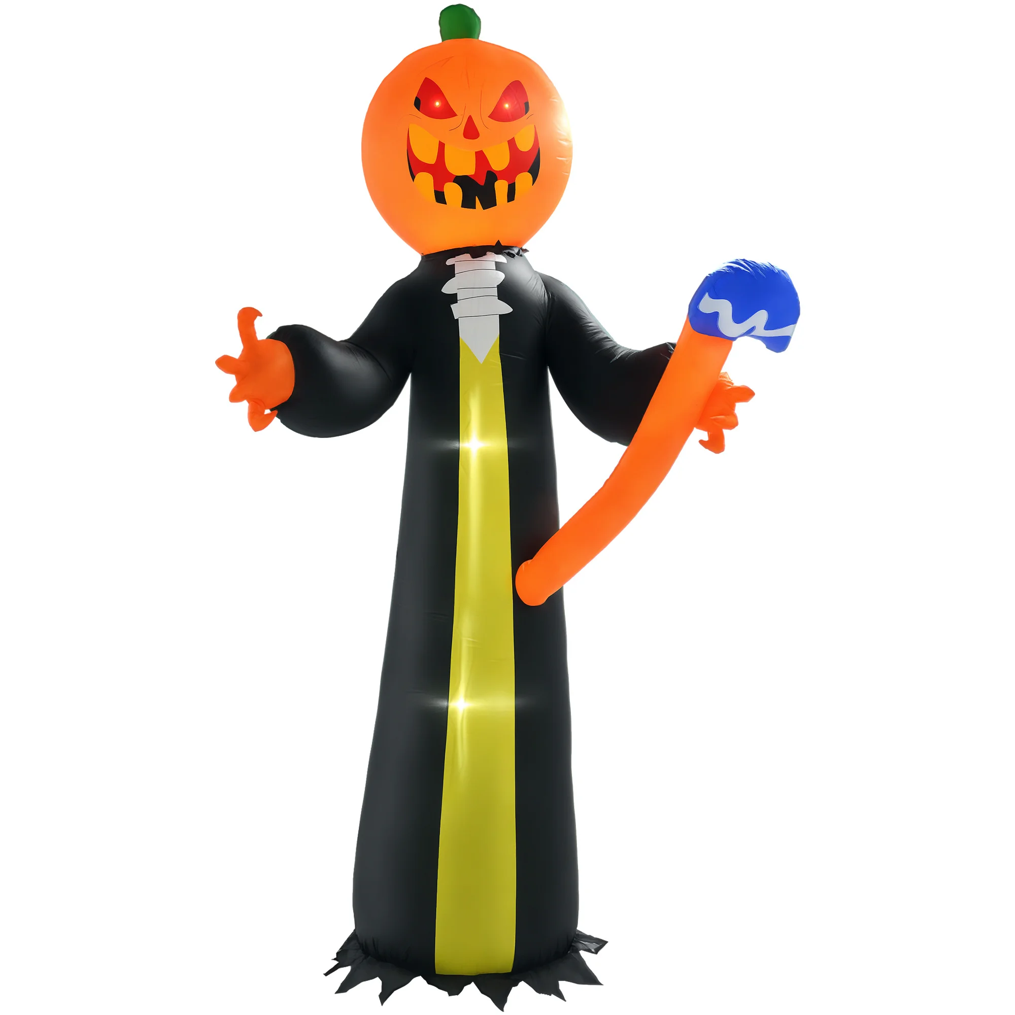 10ft Inflatable Halloween Pumpkin Head Ghost with Hammer, Blow Up LED Display for Garden Indoor Outdoor
10ft Inflatable Halloween Pumpkin Head Ghost with Hammer, Blow Up LED Display for Garden Indoor Outdoor