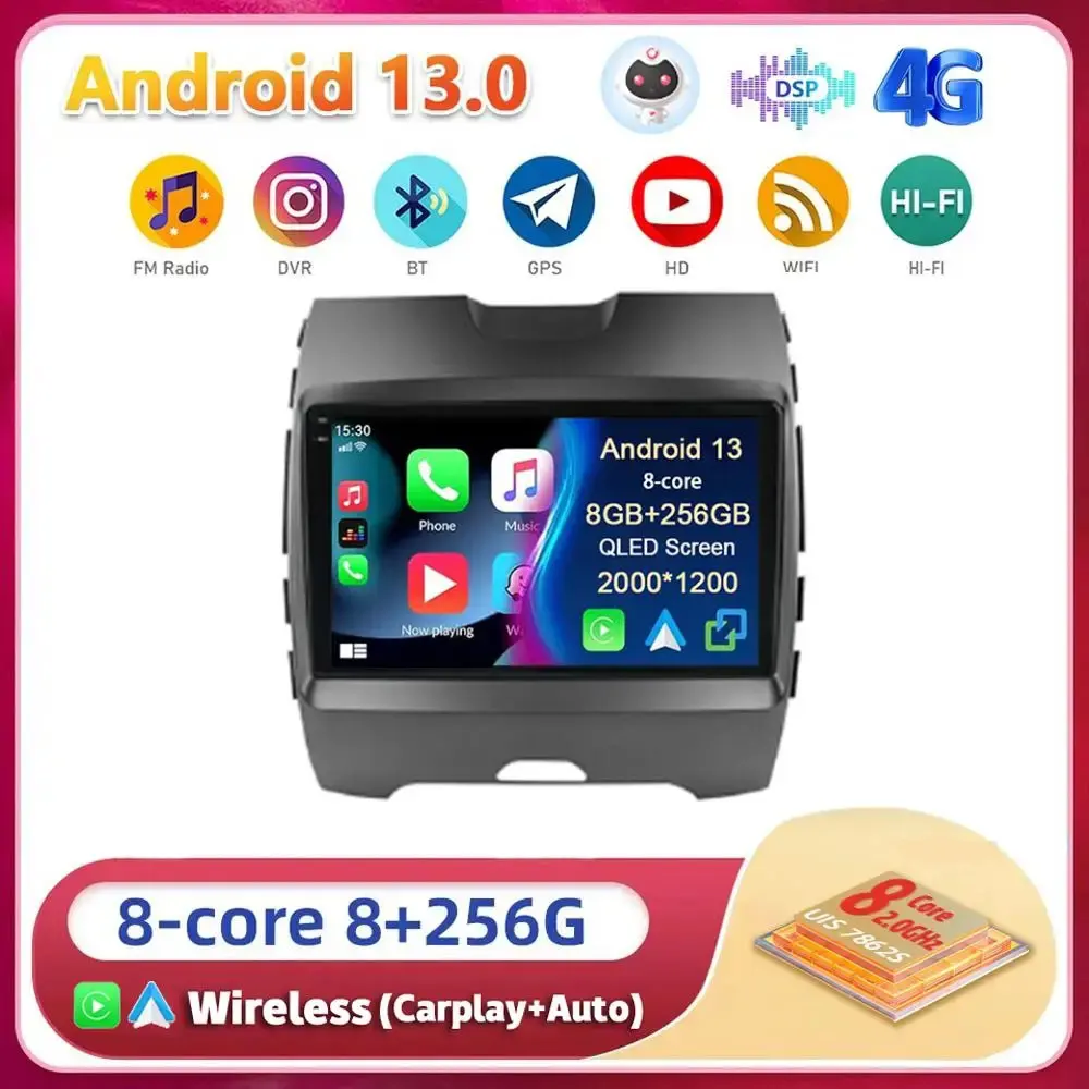 Android 13 Carplay для Ford Ranger 2 Everest 2 для Ford Edge 2 2015 - 2018 автомобильный радиоприемник мультимедийный плеер GPS стерео 2din головное устройство
Android 13 Carplay для Ford Ranger 2 Everest 2 для Ford Edge 2 2015 - 2018 автомобильный радиоприемник мультимедийный плеер GPS стерео 2din головное устройство