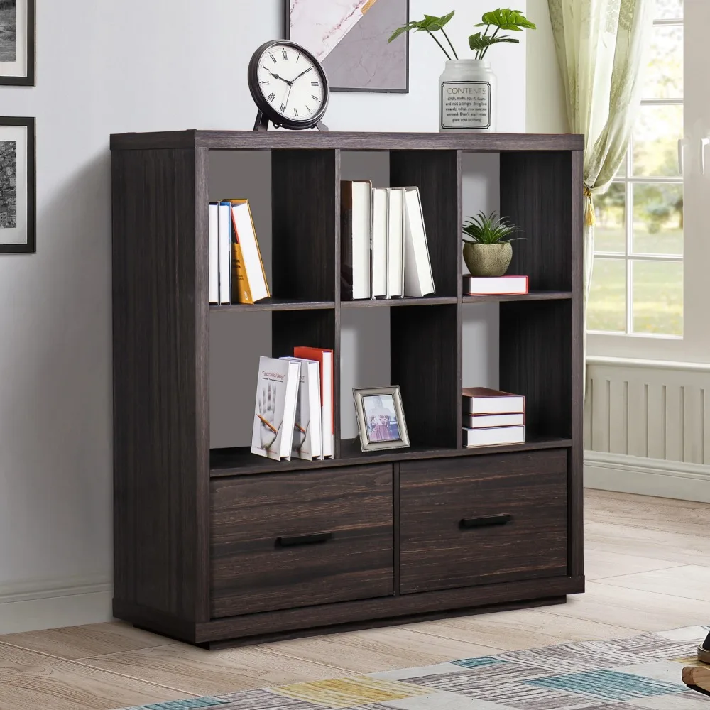 Steele 6 Cube Storage Bookcase Organizer with Drawers, Tobacco Oak Finish,Stylish, contemporary shelves
Steele 6 Cube Storage Bookcase Organizer with Drawers, Tobacco Oak Finish,Stylish, contemporary shelves