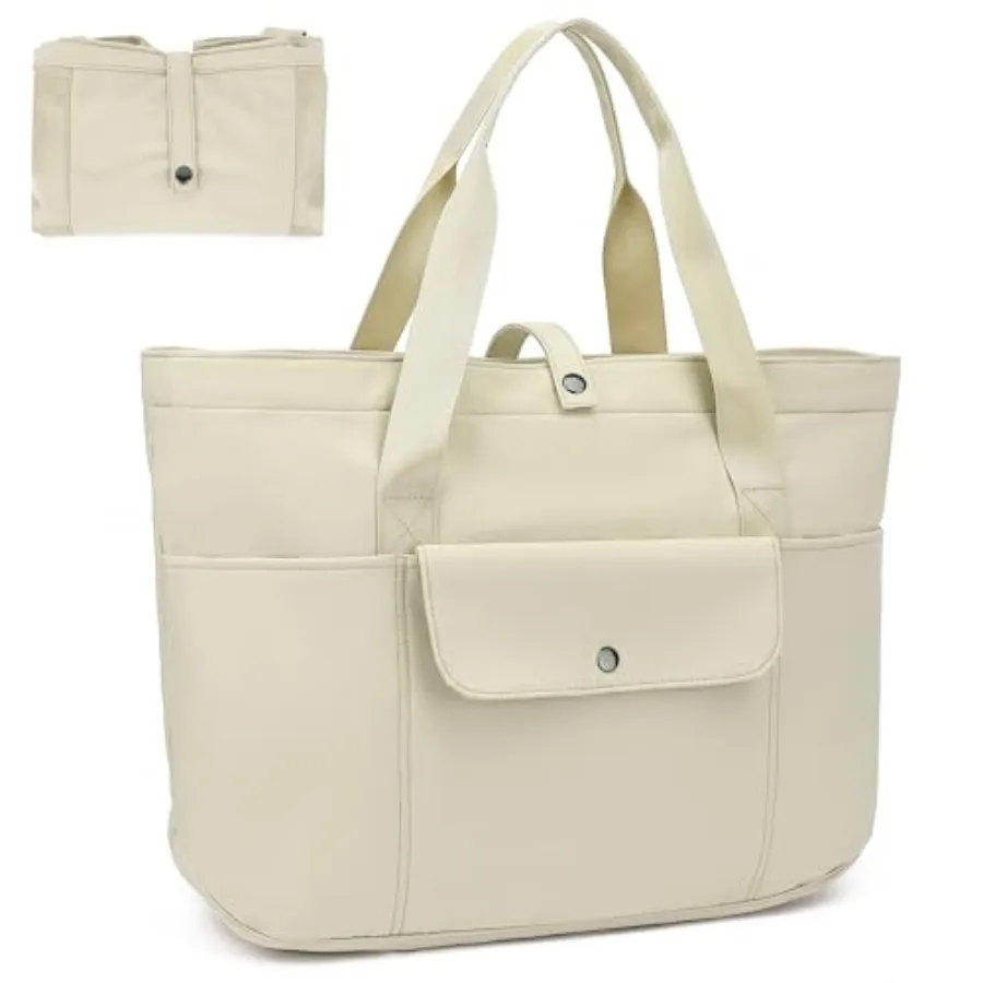 TANTOMI Tote Bag for Women Foldable, Waterproof Work Bag with Zipper, Large Shoulder Handbag for Travel-20.9''l X 6''w X 14''h
TANTOMI Tote Bag for Women Foldable, Waterproof Work Bag with Zipper, Large Shoulder Handbag for Travel-20.9''l X 6''w X 14''h