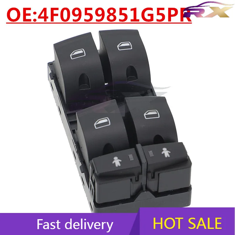 OEM: 4F0959851G5PR Подходит для Audi A6 2005-2015 годов, аксессуары для кнопок переключателя стеклоподъемника 
OEM: 4F0959851G5PR Подходит для Audi A6 2005-2015 годов, аксессуары для кнопок переключателя стеклоподъемника