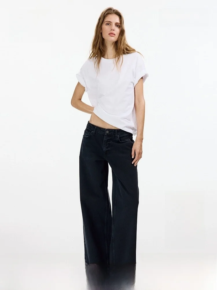 Low Waist Loose Fit Women's Jeans H&M Summer New Arrival 1343731 Cotton Material Comfortable Ladies Jeans Spring Season
Low Waist Loose Fit Women's Jeans H&M Summer New Arrival 1343731 Cotton Material Comfortable Ladies Jeans Spring Season