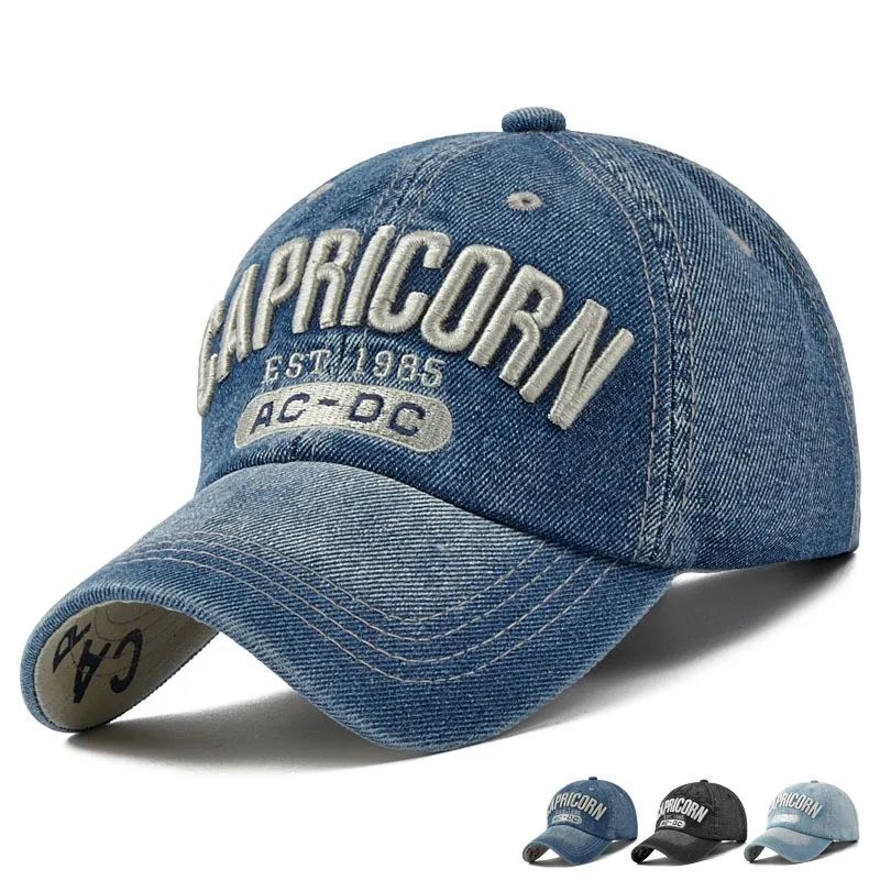 2024 Denim Golf Baseball Cap Men Women Embroidery Letter Jeans Snapback Hat Casquette Summer Sports Hip Hop Cap Unisex hats
2024 Denim Golf Baseball Cap Men Women Embroidery Letter Jeans Snapback Hat Casquette Summer Sports Hip Hop Cap Unisex hats