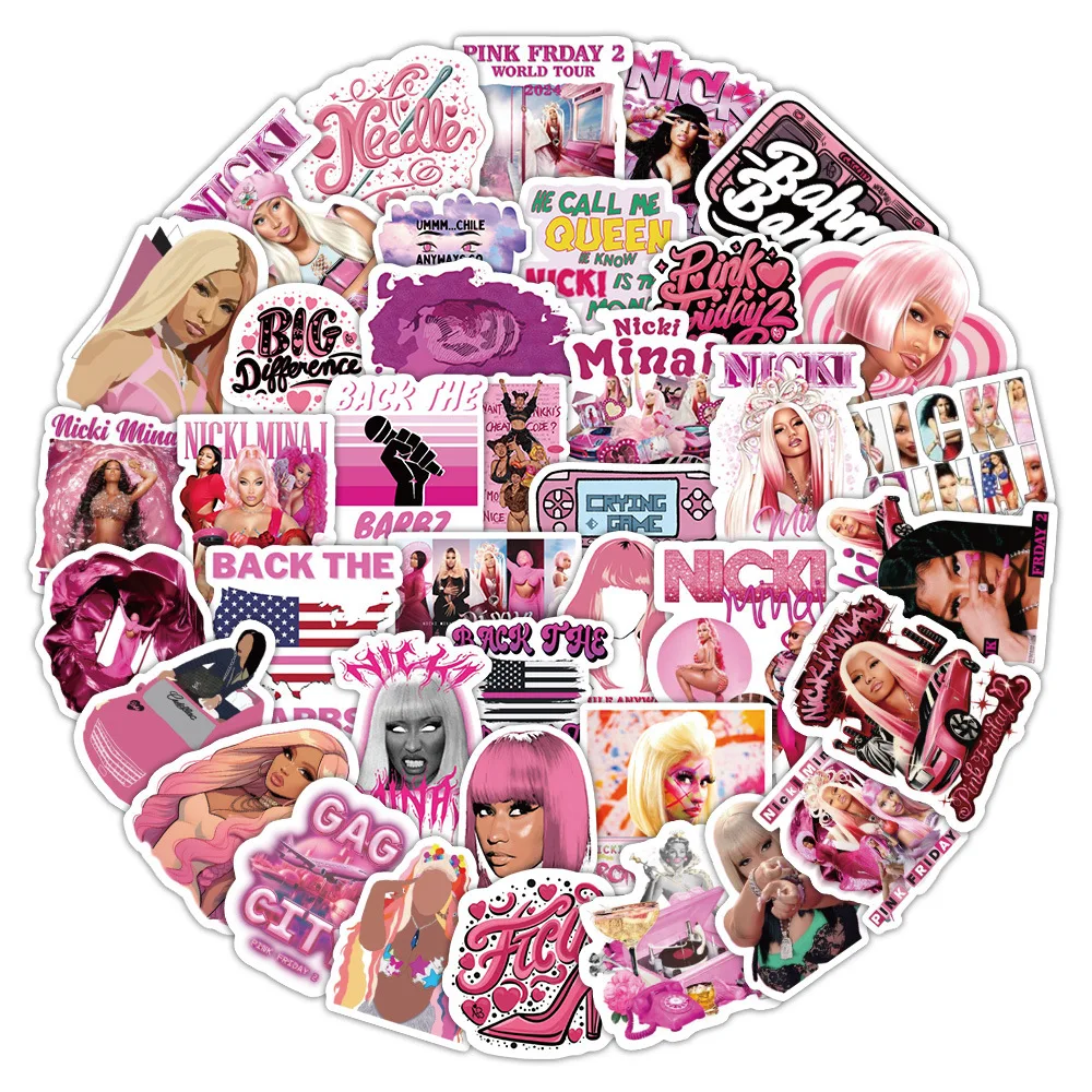10/60PCS Rapper Cartoon Stickers Nicki Minaj Graffiti Decoration Fans Gift DIY Decals Fridge Laptop Phone Guitar Car Bike Toys
10/60PCS Rapper Cartoon Stickers Nicki Minaj Graffiti Decoration Fans Gift DIY Decals Fridge Laptop Phone Guitar Car Bike Toys
