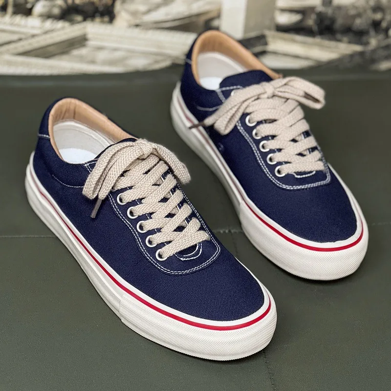 High Quality Classic Canvas Sneakers Low Top Thick White Sole Breathable Casual Walking Shoes Retro Street Style Skate Footwear
High Quality Classic Canvas Sneakers Low Top Thick White Sole Breathable Casual Walking Shoes Retro Street Style Skate Footwear