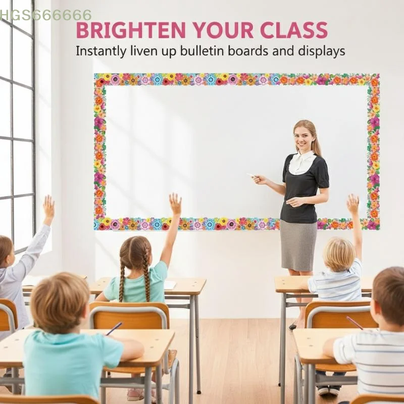 Bulletin Board Self Adhesive Border Trim Stickers 10 Color 60 Feet for Classroom Office Wall Decoration
Bulletin Board Self Adhesive Border Trim Stickers 10 Color 60 Feet for Classroom Office Wall Decoration