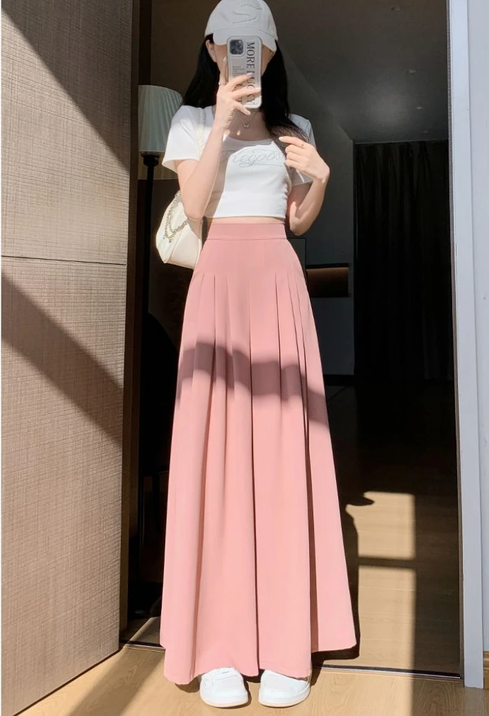 Elegant Loose Wide-leg Culottes For Women Summer New Style High-waisted Casual Drapey Boho Kawaii Pants Fashion
Elegant Loose Wide-leg Culottes For Women Summer New Style High-waisted Casual Drapey Boho Kawaii Pants Fashion