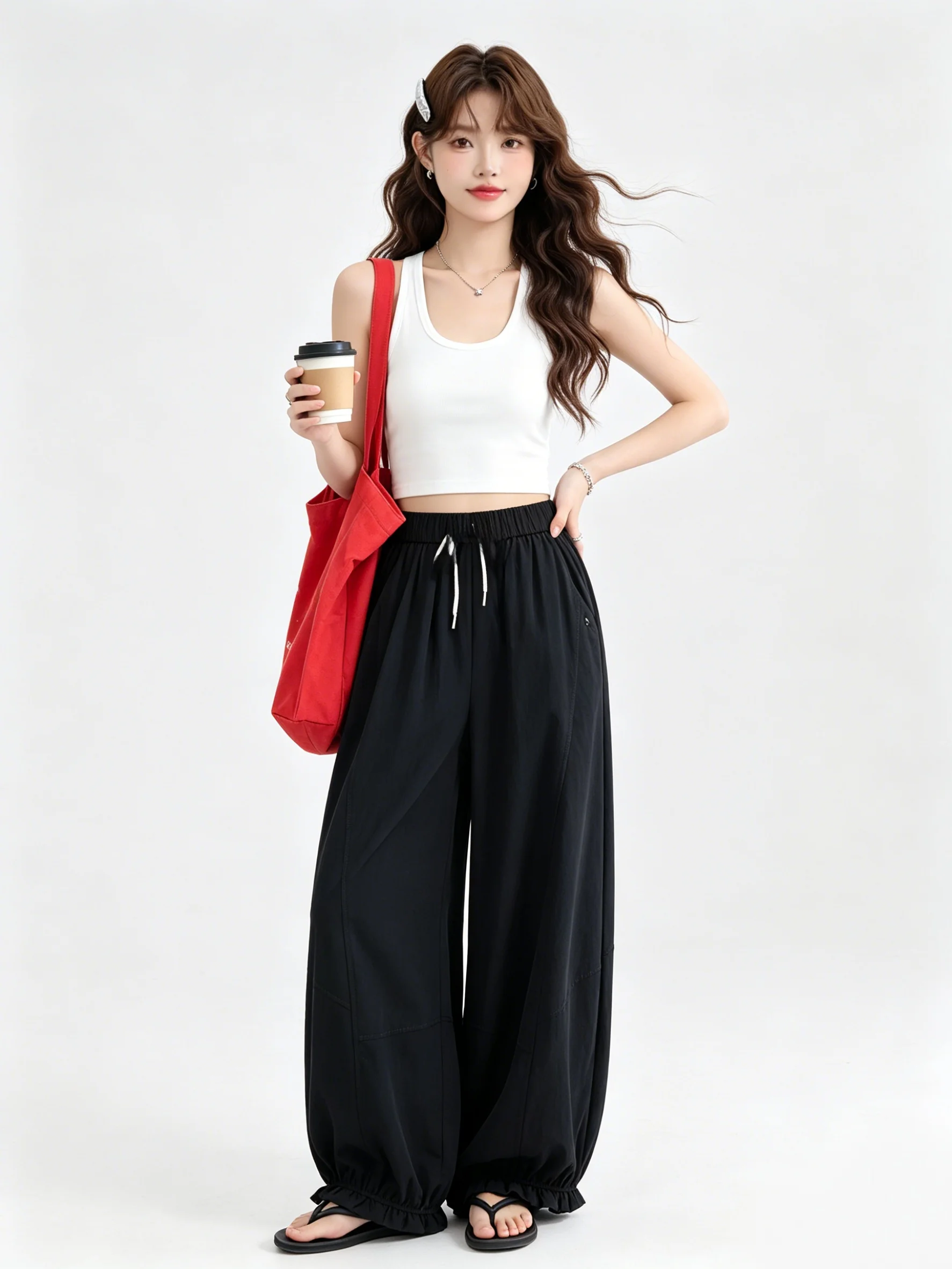 Casual High Waist Wide Leg Pants Women Summer Loose Lace Lantern Pants Slimming Small Size Flower Bud Pants Women
Casual High Waist Wide Leg Pants Women Summer Loose Lace Lantern Pants Slimming Small Size Flower Bud Pants Women