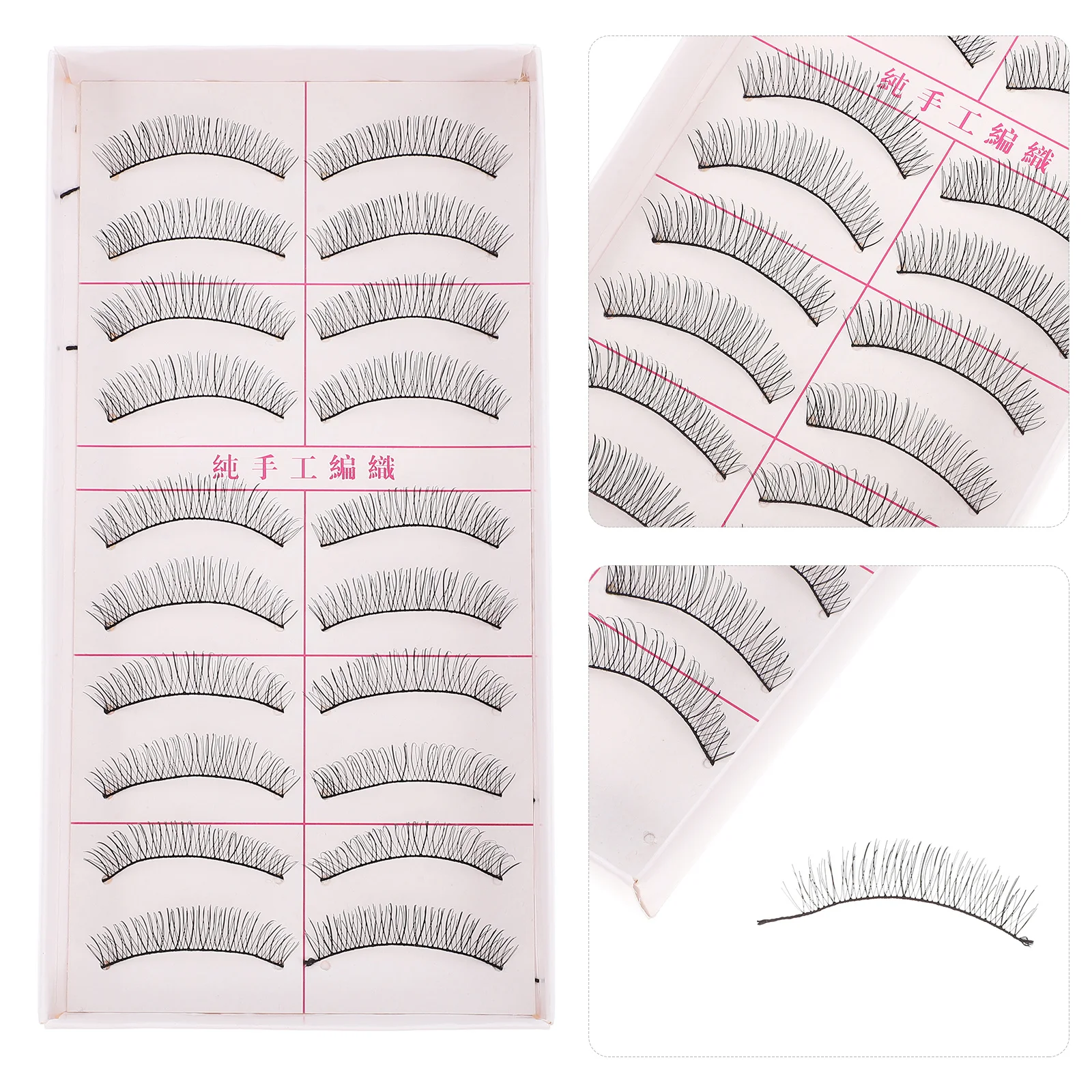 10Pairs Handmade Long False Eyelashes Durable Fiber Flexible Backbone Volumizing Thickening Reusable Makeup False Eyelashes
10Pairs Handmade Long False Eyelashes Durable Fiber Flexible Backbone Volumizing Thickening Reusable Makeup False Eyelashes