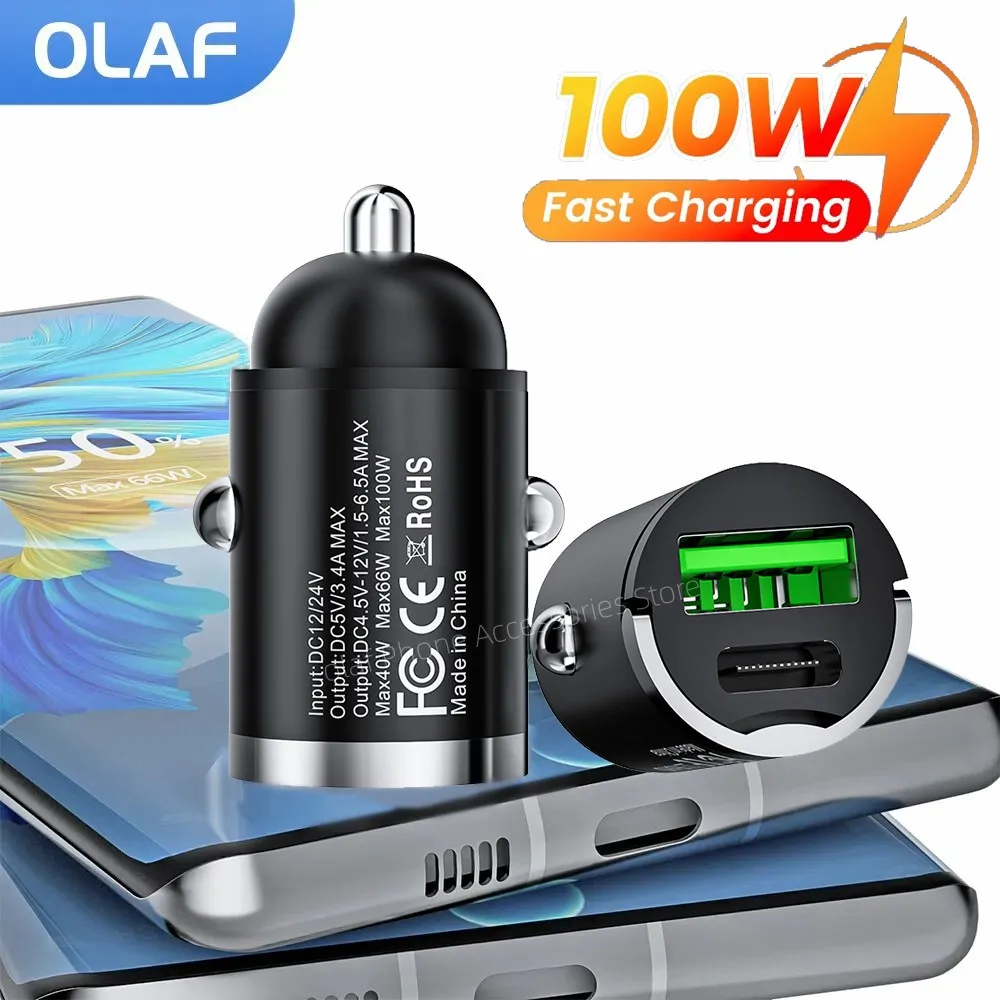 Pull Ring 100W Car Charger Type C Fast Charging QC3.0 PD USB Car Phone Charger Type C Adapter in Car For iPhone Samsung Xiaomi
Pull Ring 100W Car Charger Type C Fast Charging QC3.0 PD USB Car Phone Charger Type C Adapter in Car For iPhone Samsung Xiaomi