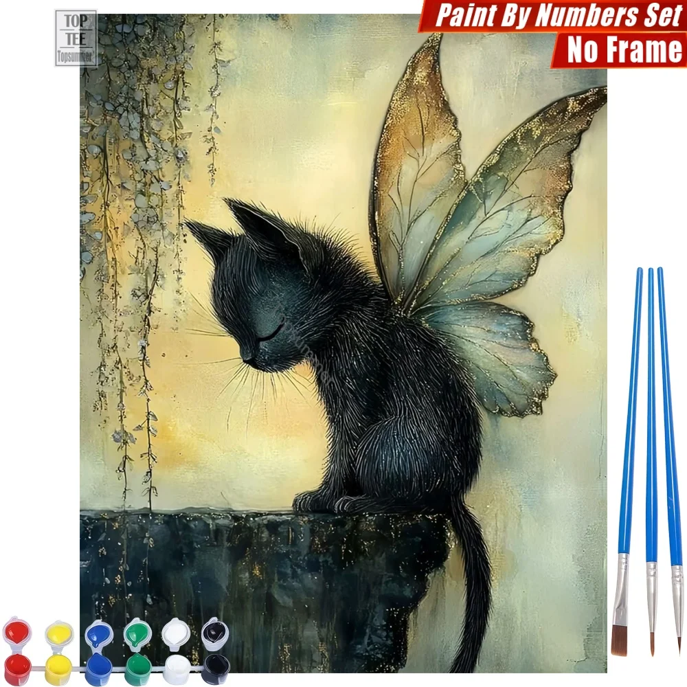 Fairy black cat Paints By Number Set - Closing eyes mysterious Abstract Wall Art Halloween Gift For Friend
Fairy black cat Paints By Number Set - Closing eyes mysterious Abstract Wall Art Halloween Gift For Friend