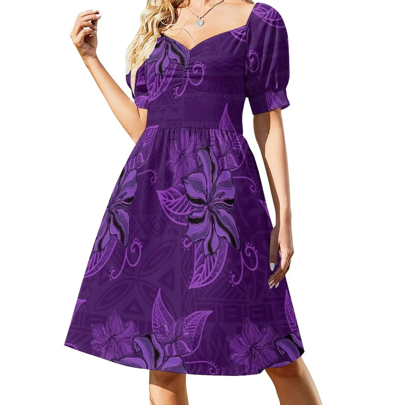 Midnight Purple Hawaiian Tapa Hibiscus Print Sleeveless Dress Dress woman long dress women summer dress women summer
Midnight Purple Hawaiian Tapa Hibiscus Print Sleeveless Dress Dress woman long dress women summer dress women summer