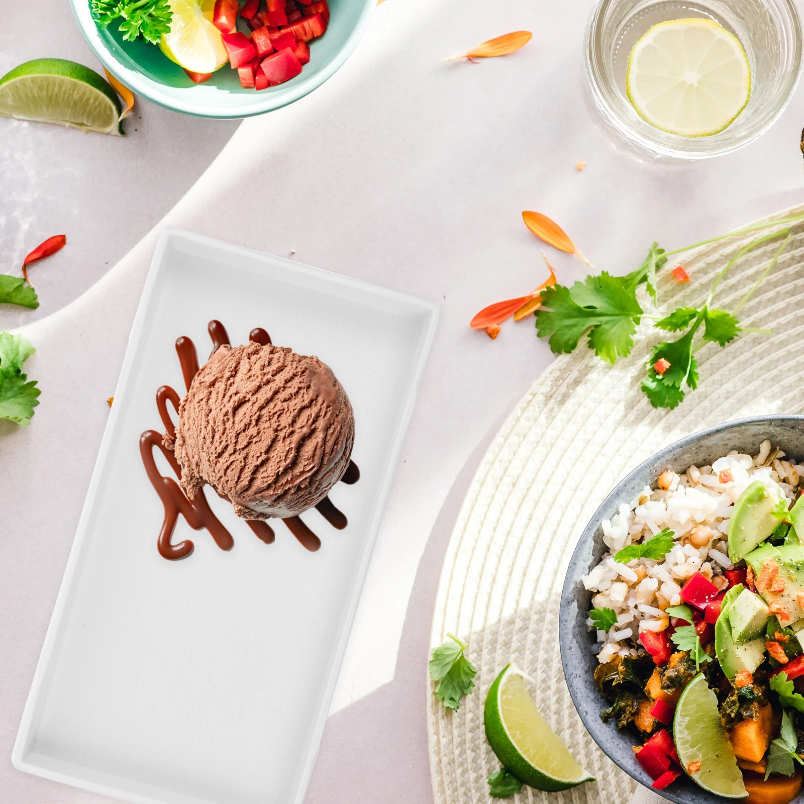 2pcs Rectangle Plastic Tray Smooth Dessert Holder For Home Party Snack Storage Fruit Serving Tableware Kitchen Gadget Reusable
2pcs Rectangle Plastic Tray Smooth Dessert Holder For Home Party Snack Storage Fruit Serving Tableware Kitchen Gadget Reusable