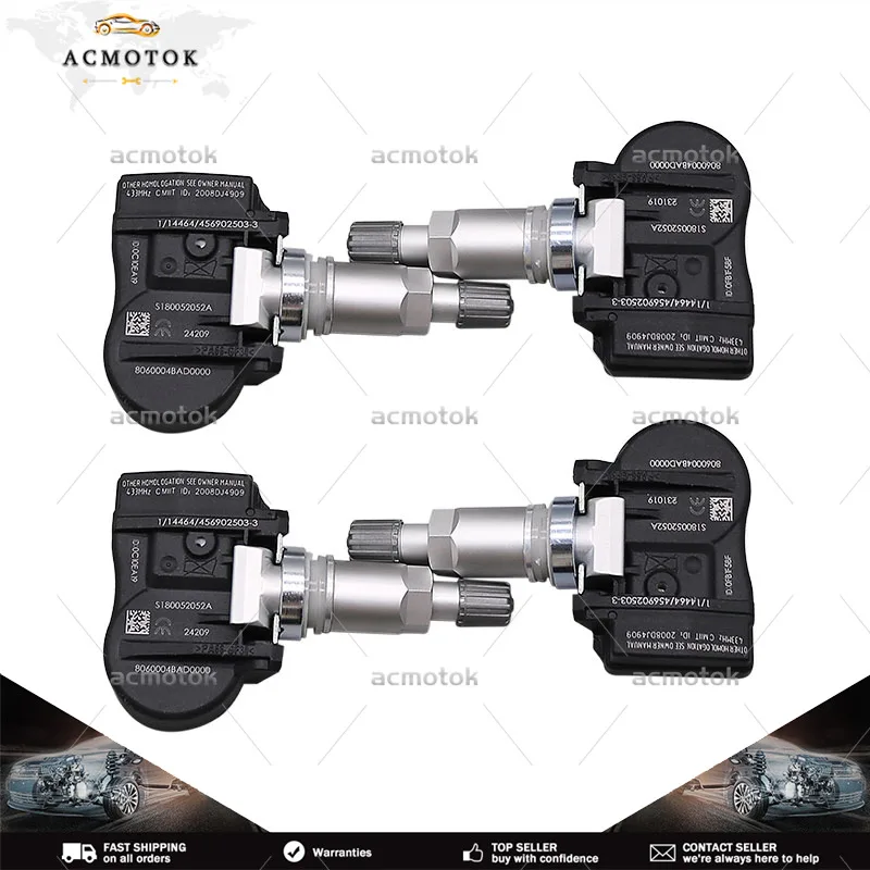 4X For Trumpchi GA3 S GA6 GA8 GS4 PHEV GS5 SUPER GS7 GS8 TIRE PRESSURE MONITORING SENSOR 8060004BAD0000 TPMS 433MHz
4X For Trumpchi GA3 S GA6 GA8 GS4 PHEV GS5 SUPER GS7 GS8 TIRE PRESSURE MONITORING SENSOR 8060004BAD0000 TPMS 433MHz