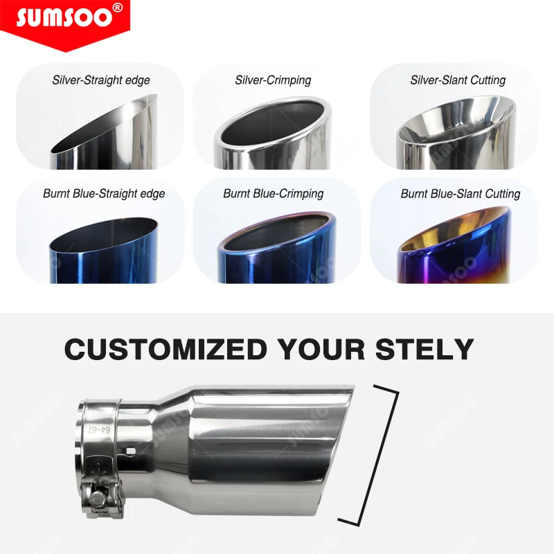 Подлинная ER, 1 шт., высокое качество, универсальная выхлопная система из нержавеющей стали 304, конец хромированной трубы + наконечник выхлопной системы автомобиля 
Подлинная ER, 1 шт., высокое качество, универсальная выхлопная система из нержавеющей стали 304, конец хромированной трубы + наконечник выхлопной системы автомобиля