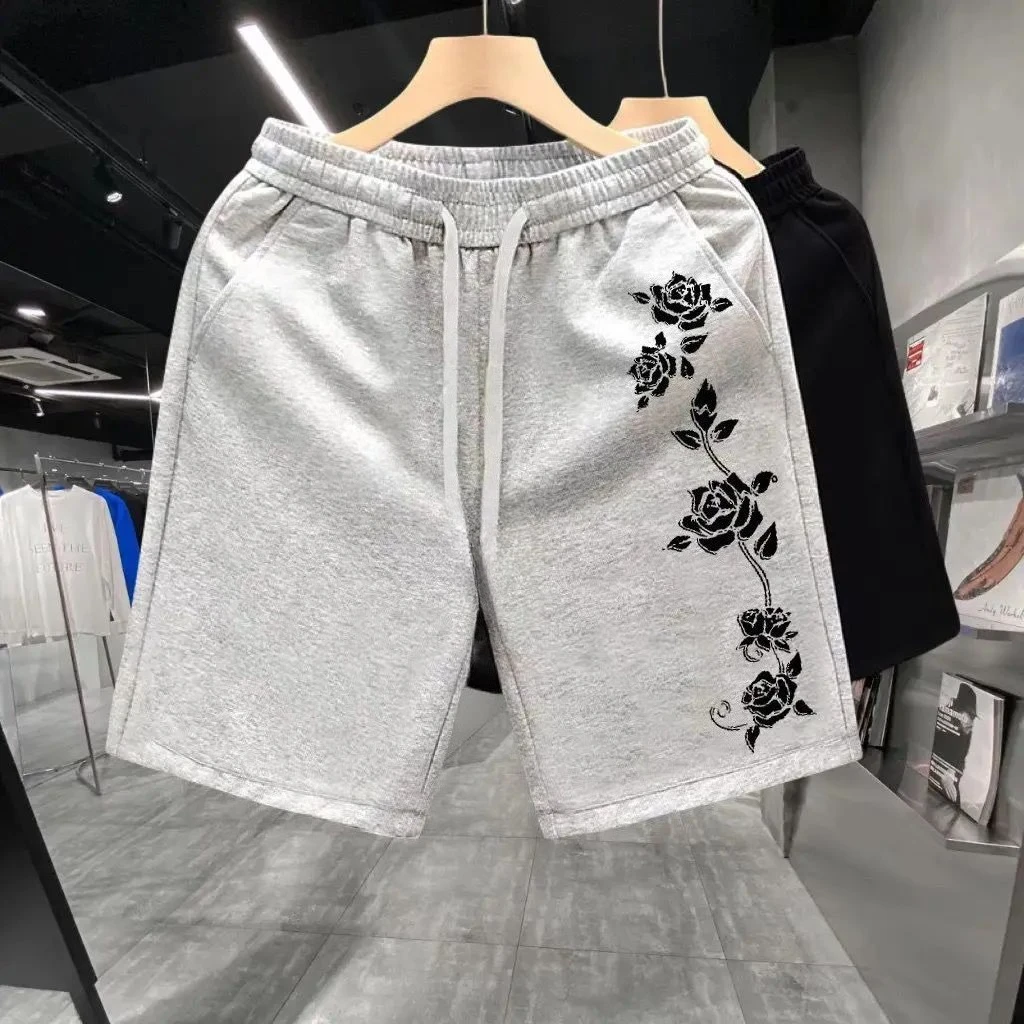 Rose Print Fashion Street Trend Cotton American High Street Shorts Men's New Summer Loose Casual Sports Fitness Boxing Shorts
Rose Print Fashion Street Trend Cotton American High Street Shorts Men's New Summer Loose Casual Sports Fitness Boxing Shorts