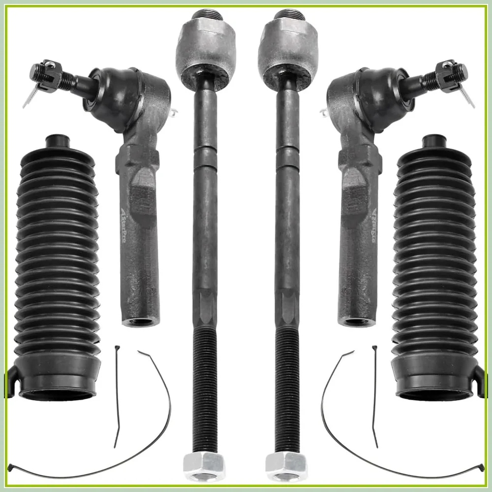 2WD Steering Kit with Inner/Outer Tie Rods & Boots for 1999-2006 Chevy Silverado 1500 GMC Sierra 1500
2WD Steering Kit with Inner/Outer Tie Rods & Boots for 1999-2006 Chevy Silverado 1500 GMC Sierra 1500