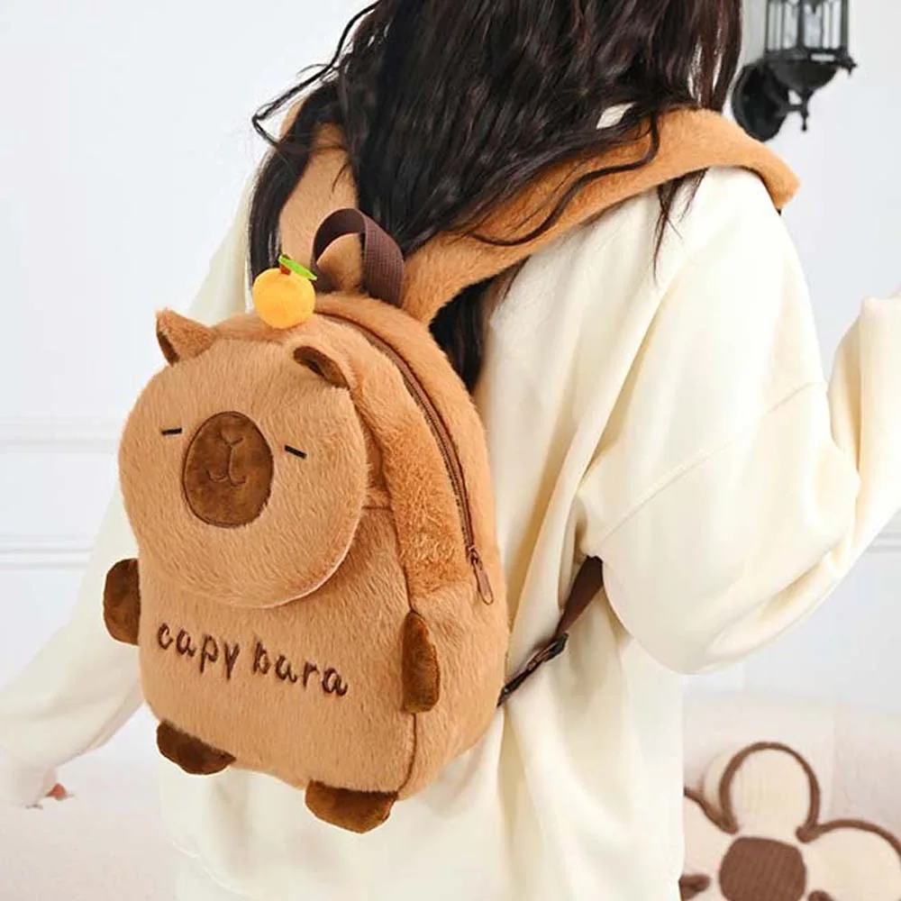 Thickened Capybara Plush Backpack Embroidered Lightweight Cartoon Animal Daypack PP Cotton Soft Large Capacity School Bag
Thickened Capybara Plush Backpack Embroidered Lightweight Cartoon Animal Daypack PP Cotton Soft Large Capacity School Bag