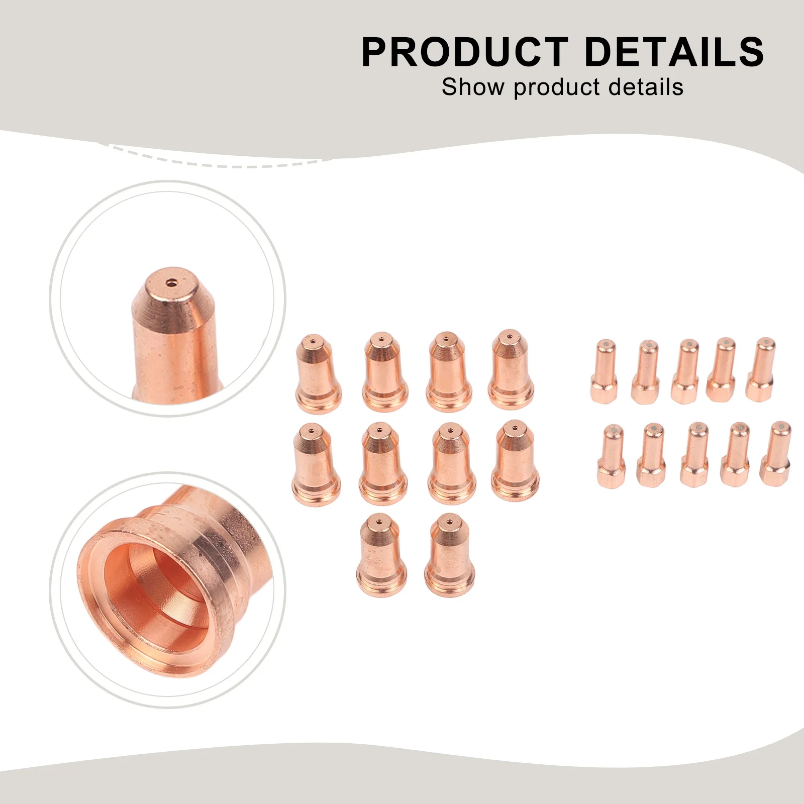 20pcs Plasma Electrode Nozzle Tip 1.4mm For PT100 IPT-100 Cutting Torch WSP-061005 Electrode WSP-061006 Nozzle Welding Parts
20pcs Plasma Electrode Nozzle Tip 1.4mm For PT100 IPT-100 Cutting Torch WSP-061005 Electrode WSP-061006 Nozzle Welding Parts