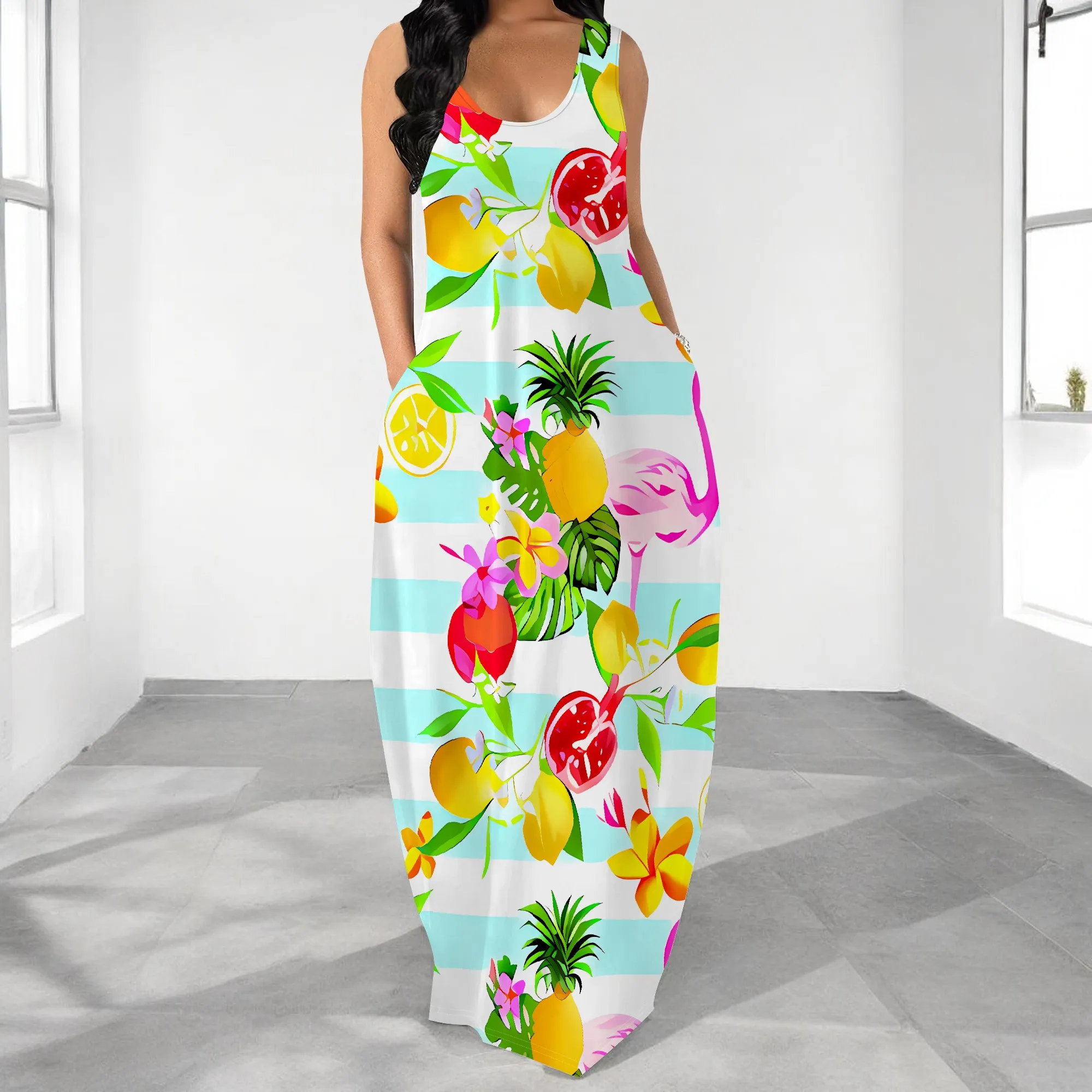 Plus Size Sleeveless Maxi Dress Women Summer Casual Beach Long Dress Vacation Outfit
Plus Size Sleeveless Maxi Dress Women Summer Casual Beach Long Dress Vacation Outfit